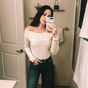 american eagle outfitters | off-shoulder sweater